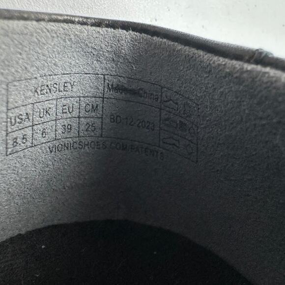 Vionic Shoes Womens 8.5 Black Kensley Slip On Loafers Comfort Casual Career - Picture 10 of 11